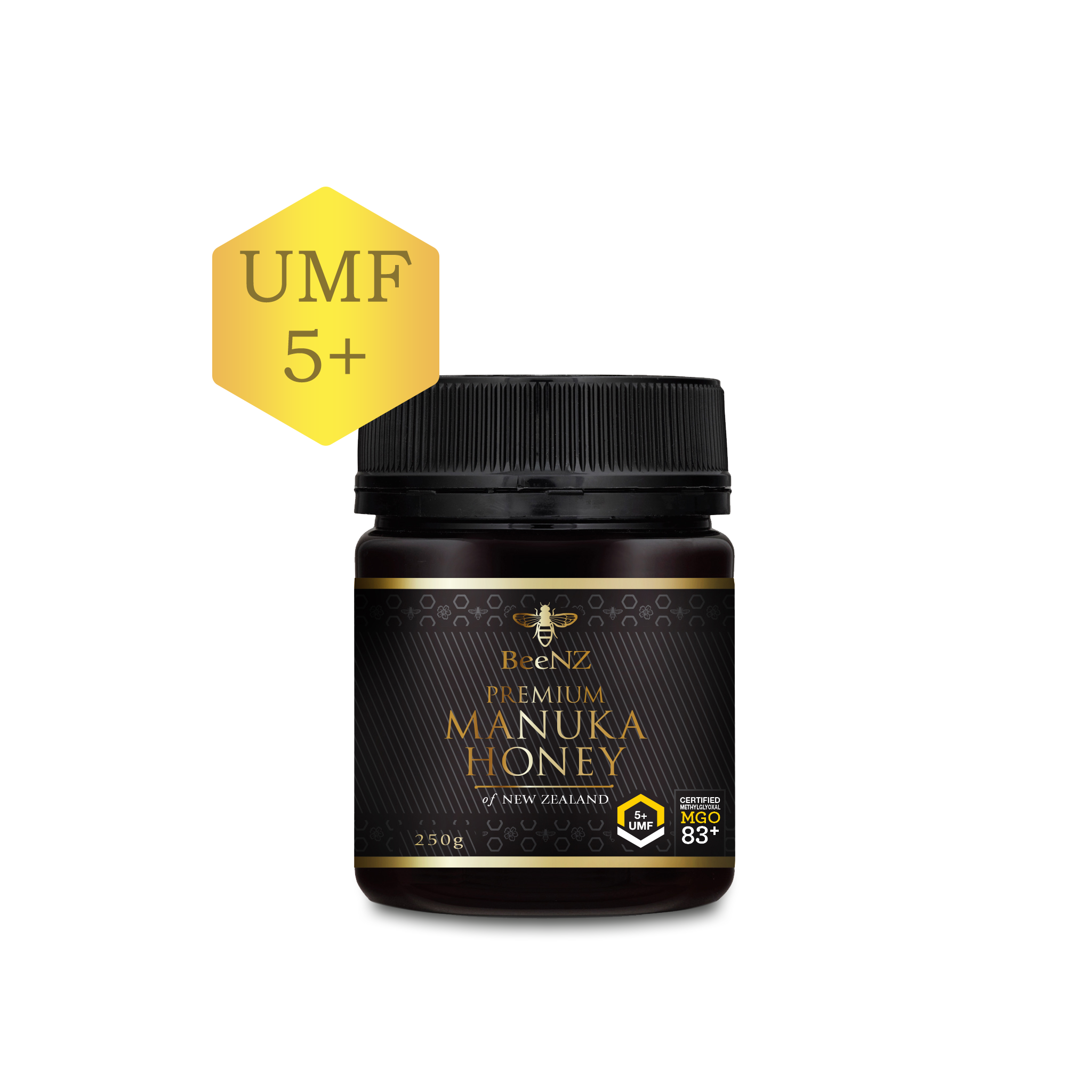 【ギフト】BeeNZ プレミアムマヌカハニー(UMF5+)250g
